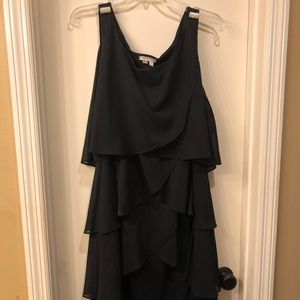 Layered little black dress cocktail style